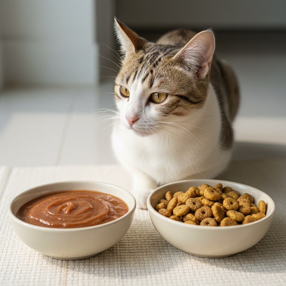 Pate và Hạt Khô: Cuộc Chiến Hydrat Hóa và Sức Khỏe Thận Cho Chó Mèo