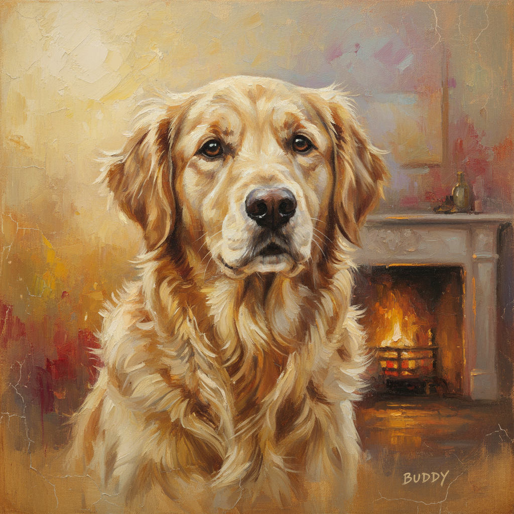 Tranh Chân Dung Thú Cưng: Biến Ký Ức Thành Tác Phẩm Nghệ Thuật Cảm Động