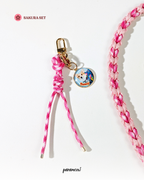 Sakura Set | Combo set quà cho chó mèo - vòng cổ. dây dắt, charm phụ kiện cá nhân hoá
