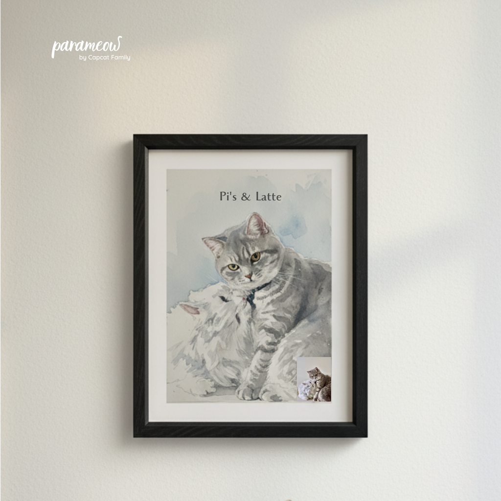 Tranh Thú Cưng - Màu Nước Dịu Nhẹ