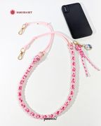 Sakura Set | Combo set quà cho chó mèo - vòng cổ. dây dắt, charm phụ kiện cá nhân hoá