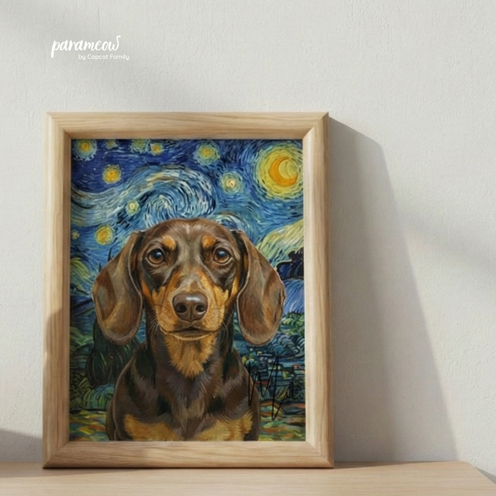 Tranh Thú Cưng - Đêm Đầy Sao Vangogh