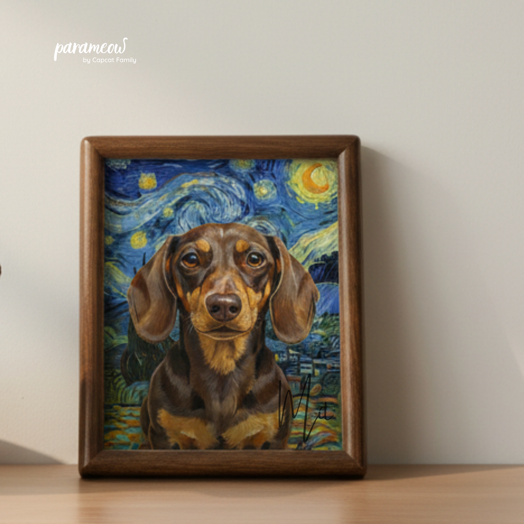 Tranh Thú Cưng - Đêm Đầy Sao Vangogh