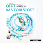 Santorini Set | Combo set quà cho chó mèo - vòng cổ, dây dắt, charm cá nhân hoá