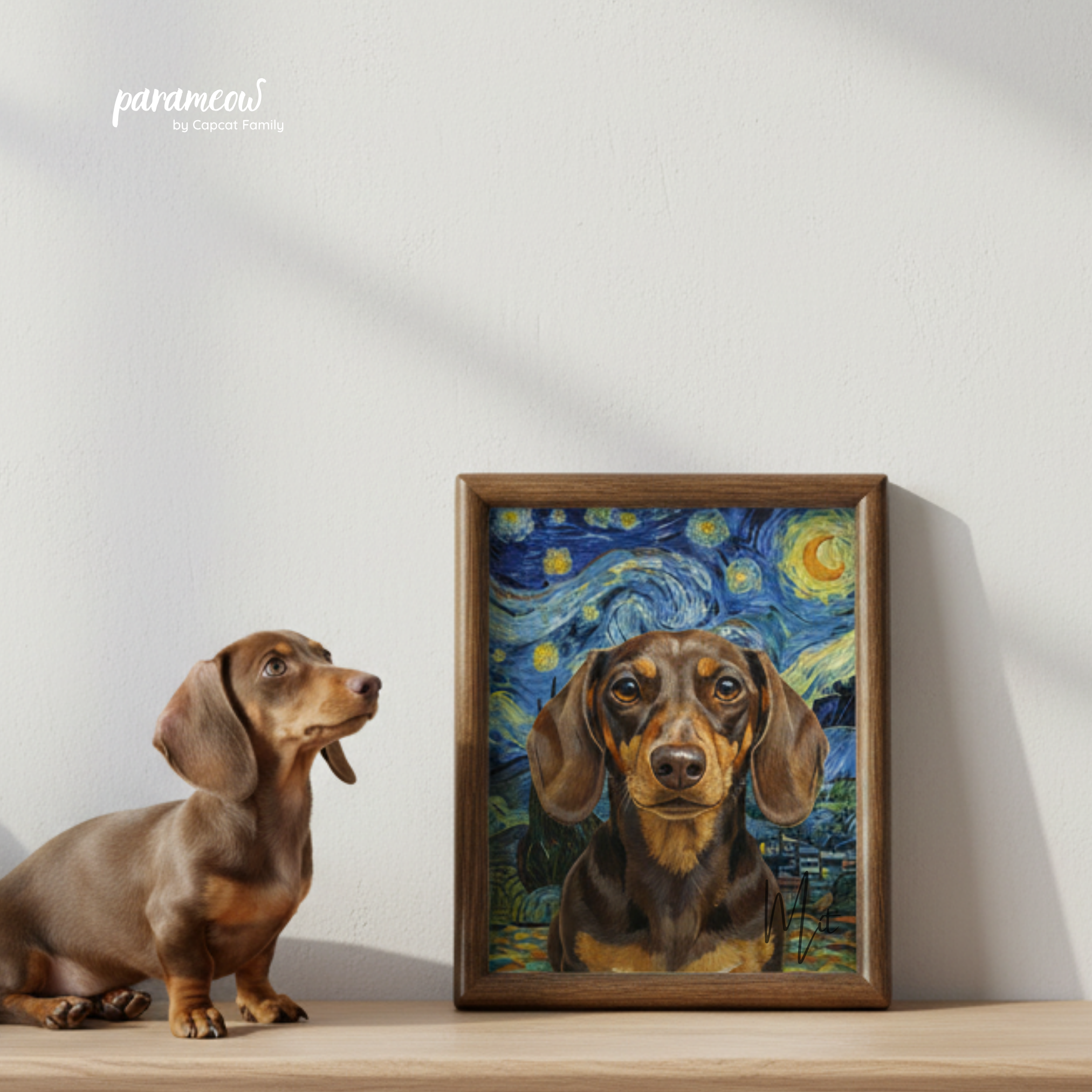 Tranh Thú Cưng - Đêm Đầy Sao Vangogh