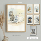 Tranh Thú Cưng Cá Nhân Hoá - Parameow by Capcat Family