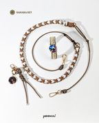 Sahara Set | Combo set quà cho chó mèo - vòng cổ. dây dắt, charm phụ kiện cá nhân hoá