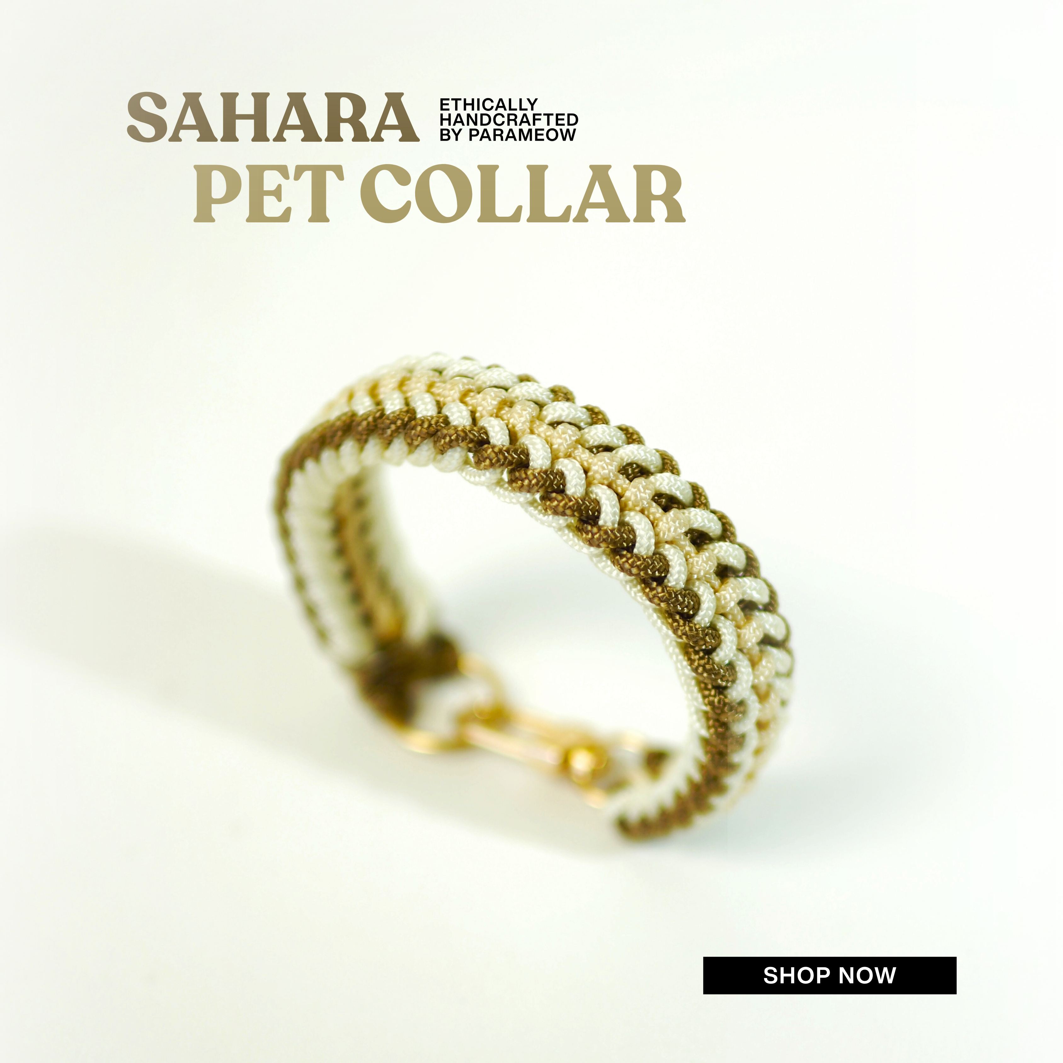 SAHARA Pet Collar | Handcrafted Pet Collar Gift Box by Parameow 